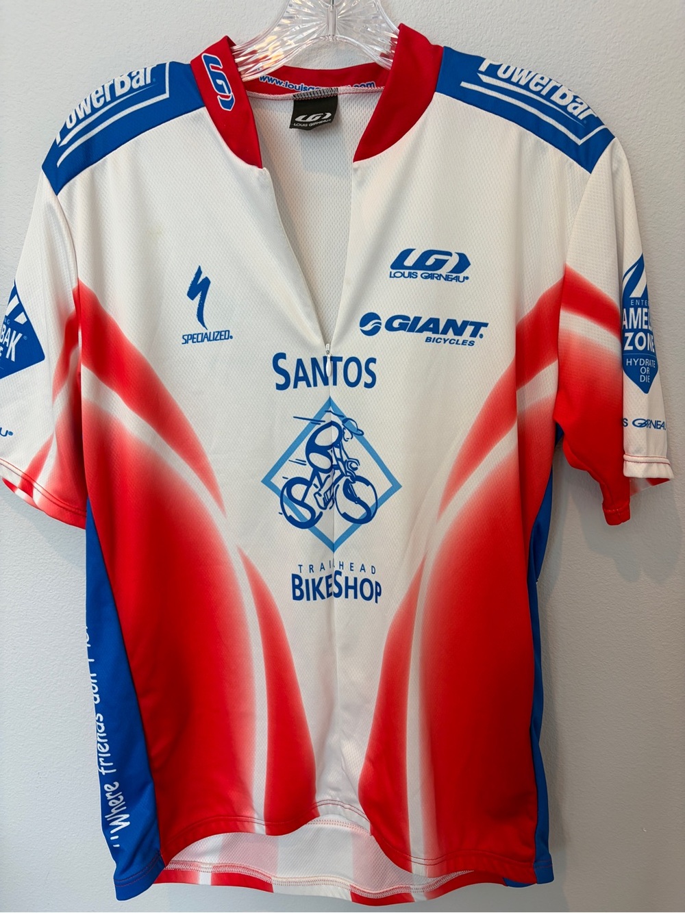 Santos Team Cycling Jersey - Red, White & Blue